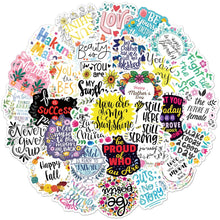 Cargar imagen en el visor de la galería, Full Color Inspirational Saying Stickers | Bulk Motivational Saying Stickers  I Wantz It   