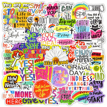 Cargar imagen en el visor de la galería, Full Color Inspirational Saying Stickers | Bulk Motivational Saying Stickers  I Wantz It   