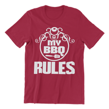 Cargar imagen en el visor de la galería, BBQ T Shirt Funny T Shirt for Men - I Would Like You To Meet The Foodie Crew t-shirt I Wantz It Large My BBQ Rules - Bousenberry 